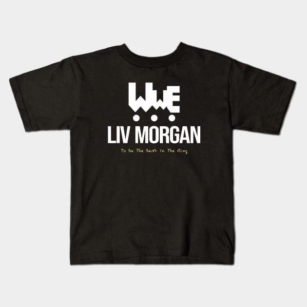 LIV MORGAN Kids T-Shirt by TamaJonson